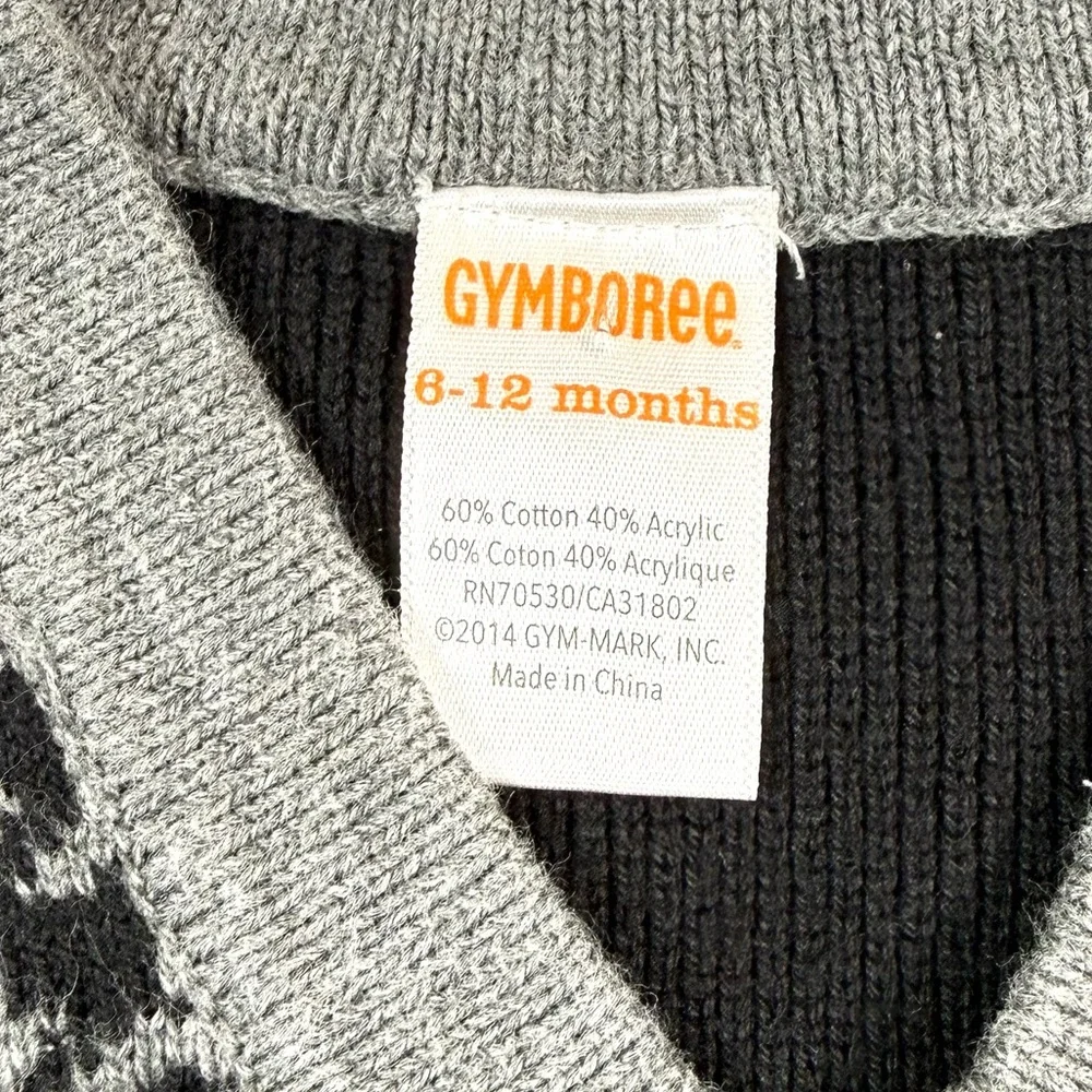 GYMBOREE Baby Boys Sweater Vest 6-12m Dressy Cap Houndstooth Preppy Classic 2014